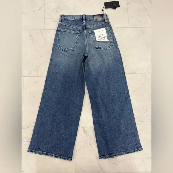 (RR-2) Rag & Bone The Andi High-Rise Ankle Wide Leg - Picture 5 of 5